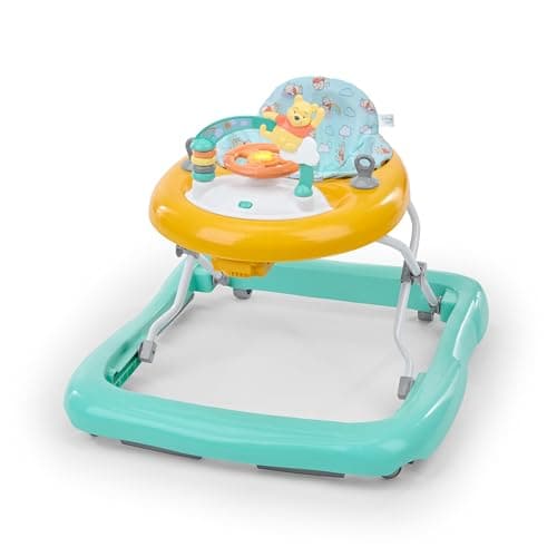 Image of Bright Starts Disney Baby Winnie The Pooh Once Upon a Walk Activity Walker, 2 Ways to Play, Unisex, Ages 6 Months+