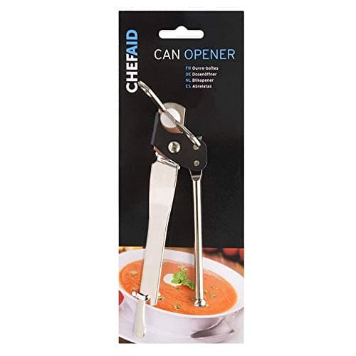 Image of Chef Aid Traditional Design Can Opener with Butterfly Twist, Everyday Basic with intergrated Bottle Opener
