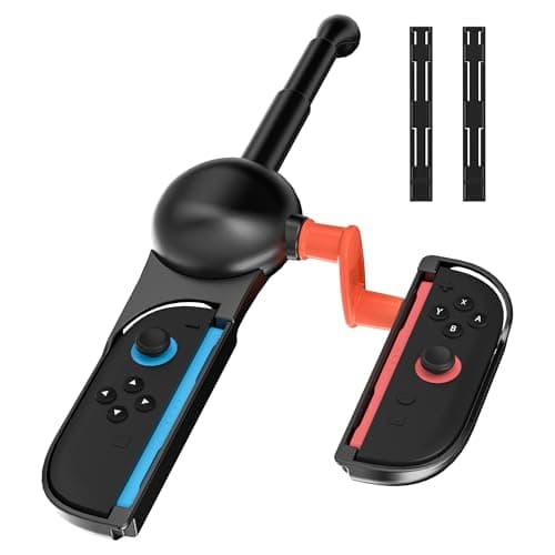 Image of FANPL Fishing Rod for Nintendo Switch 2 Joy Con Controller, Fishing Game Handle Grip Accessories for Switch Legendary Fishing & Fishing Star World Tour & Bass Pro Shops, Enhance Gaming Experience