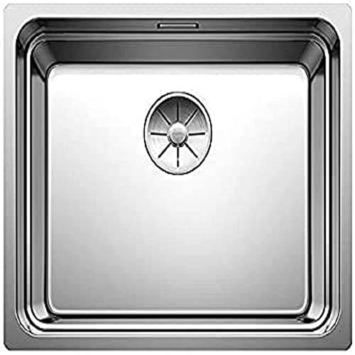 Image of BLANCO ETAGON 500-U | Stainless Steel Sink | Installation Type: undermount Installation | for 60 cm Wide Base cabinets | Resistant to Scratches | Spacious Bowl Volume | [54x44x19.9 cm]