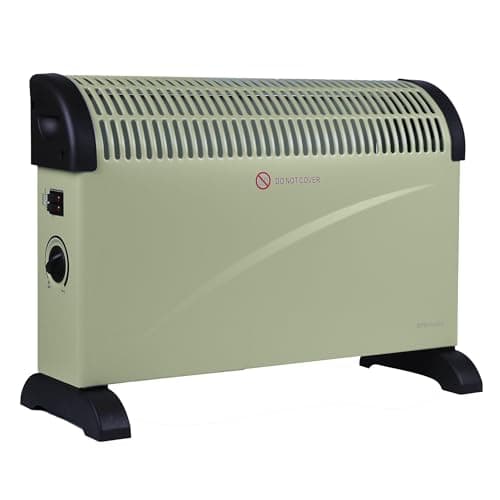 Image of EMtronics 2000W Portable Electric Convector Heater Radiator with 3 Adjustable Heat Settings and Over Heat/Tip Over Cut-Out Function - Sage Green