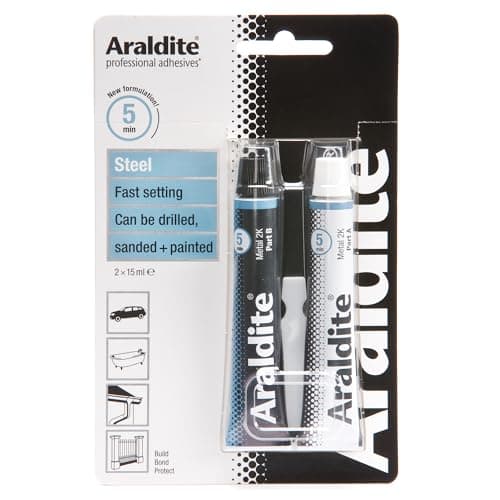 Image of Araldite 2-Tubes Steel Epoxy, 15 ml