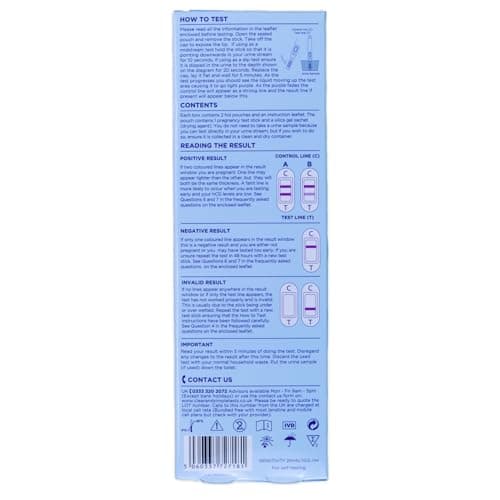 Image of Clear & Simple Pregnancy Test Sticks,White