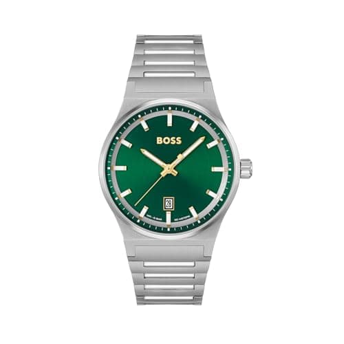 Image of BOSS Analogue Quartz Watch for Men Candor Collection with Silver Stainless Steel Bracelet - 1514079