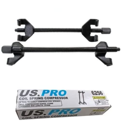 Image of US PRO Heavy Duty Coil Spring Compressor 370mm 2pc Coil Spring Clamps 6256