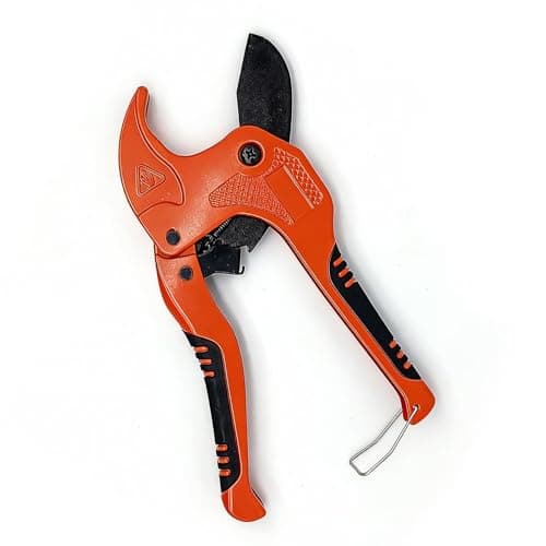 Image of Plastic Pipe Cutters Plumbing, PVC Pipe Cutter for Cutting 42mm Plastic Hoses Rubber Hoses, PVC Cutter with Non-Slip Handle Suitable for Home Repairs and Plumber