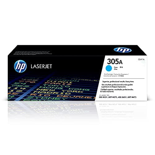 Image of HP CE411A 305A Original LaserJet Toner Cartridge, Cyan, Single Pack