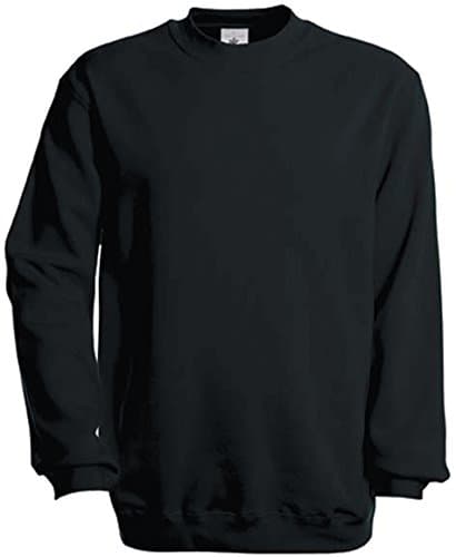 Image of B&C Set-In Sweatshirt, Black, 3XL. WU600