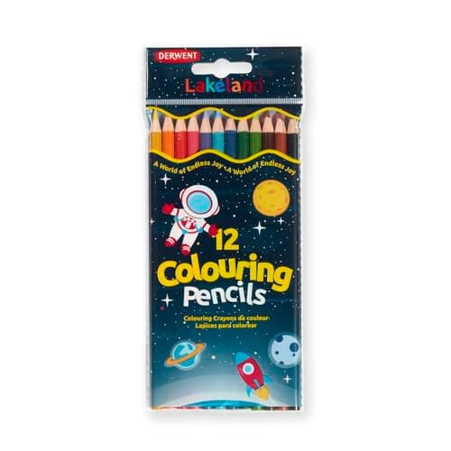 Image of Derwent Lakeland Colouring Pencils for Kids - Pack of 12 Coloured Pencils, Kids Colouring Pencils for Arts and Crafts, Assorted Colours