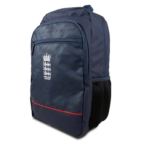 Image of Hy-Pro Officially Licensed England Cricket Commuter Backpack – Cricket Backpack for School, Work, and Sports - Spacious Main Compartment, Front Zip Pockets & Side Mesh Bottle Holder