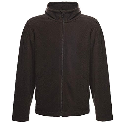 Image of Regatta Kids Professional Kids Brigade II Quick Drying Full Zip Fleece, Lightweight Warm Layer with Good Wicking & Two Pockets - Perfect for Walking, Hiking & Camping Black