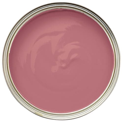 Image of Matt Emulsion Paint, Rhubarb Rose 2.5L, Interior Walls & Ceilings, Smooth Non-Reflective Finish, Quick Dry – 14m² Coverage Per Litre
