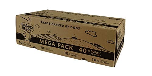 Image of Barking Heads Wet Dog Food Pouches - Mega Variety Pack - Natural & Grain-Free with No Artificial Flavours Plus Added Vitamins & Minerals 40 x 300g