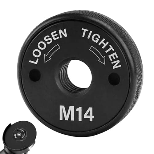 Image of M14 Angle Grinder Nut, Heavy Duty Carbon Steel Angle Grinder Nut Quick Release Change Nuts for Milwaukee Dewalt Makita Angles Grinders