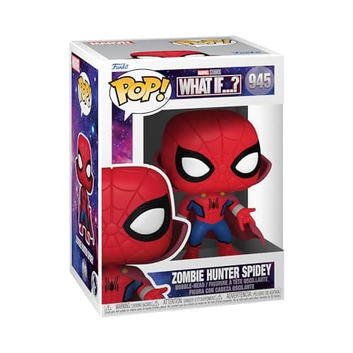 Image of Funko Pop! Marvel - Spider-man - What If - Zombie Hunter Spidey With Doctor Strange Cape - Marvel What If - Collectable Vinyl Figure - Gift Idea - Official Merchandise - Toys for Kids & Adults