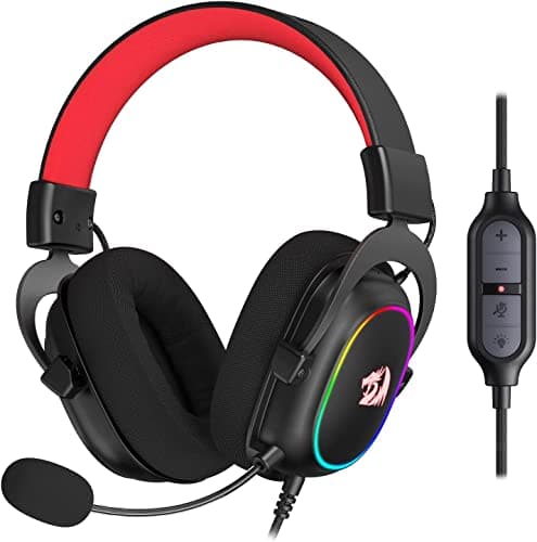 Image of Redragon H510 Zeus-X RGB Wired Gaming Headset - 7.1 Surround Sound - 53MM Audio Drivers in Memory Foam Ear Pads w/Durable Fabric Cover- Multi Platforms Headphone - USB Powered for PC/PS4/NS