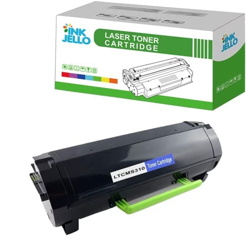 Image of InkJello Compatible Toner Cartridge Replacement for Lexmark MS310 MS410 MS510 MS610 50F2H00 501H (Black, Single-Pack)