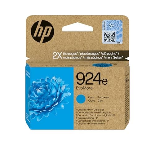 Image of HP 924e EvoMore Cyan Original ink cartridge