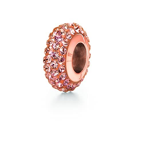 Image of Folli Follie Match & Dazzle Pendant Gold-Plated/Pink, one size, Metal, crystal
