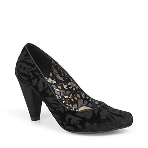 Image of Ruby Shoo Women's Black Leah Court Shoe Pumps UK 7 EU 40