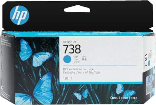 Image of HP 738 130-ml Cyan DesignJet ink cartridge 1 pc(s) Original Standard Yield