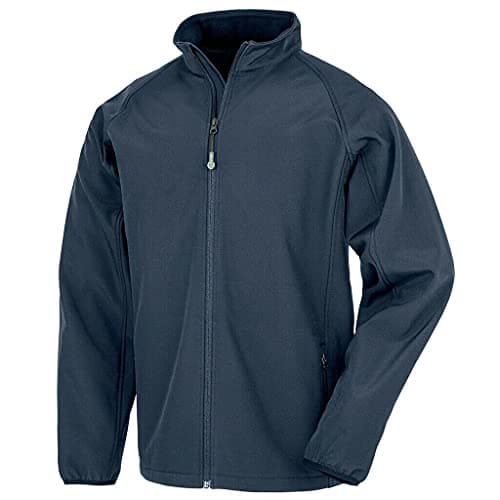 Image of Result Genuine Recycled Mens Printable Soft Shell Jacket (M) (Navy)