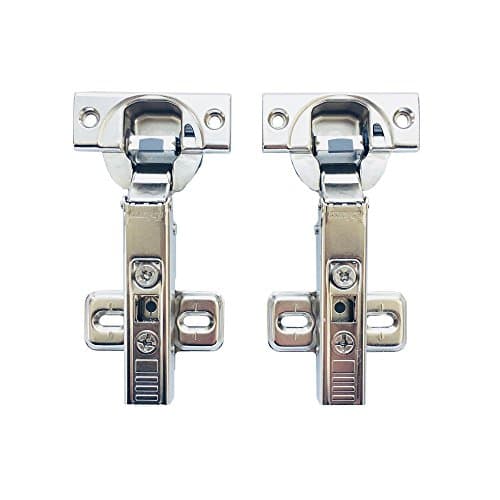 Image of Blum Clip Top BLUMOTION 110 Degree Standard Hinges Kitchen Cabinet Cupboard Door Hinge 71MB3550 Self Slow Close Mechanism Hinge Made in Austria Full Overlay, Pack of 2