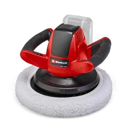 Image of Einhell Cordless Car Polisher And Buffer 18V Power X-Change, 2500 RPM, Battery Powered 254mm Disc Polisher, Polishing Machine Without Battery CE-CB 18/254 Li Solo