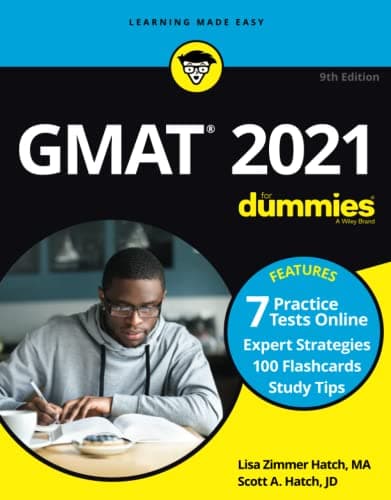 Image of GMAT For Dummies 2021: Book + 7 Practice Tests Online + Flashcards