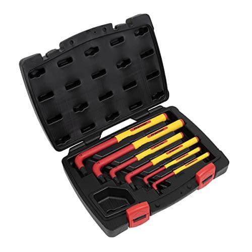 Image of Sealey Ak7177 Hex Key Set 6Pc Extra-Long Vde