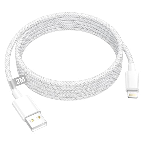 Image of iPhone Charger Cable 2M, [Apple MFi Certified] Lightning Cable 2M Long iPhone Fast Charger Cable USB to Lightning Cable iPhone charging Cable Lead Wire for iPhone 14/13/12/11 Pro Max/XS/XR/8/SE/iPad