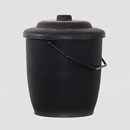 Image of PRICECRUNCHERS Plastic Black Coal Bucket