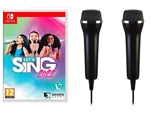 Image of Let's Sing 2022 + 2 Microphones Double Mic Bundle (Nintendo Switch)