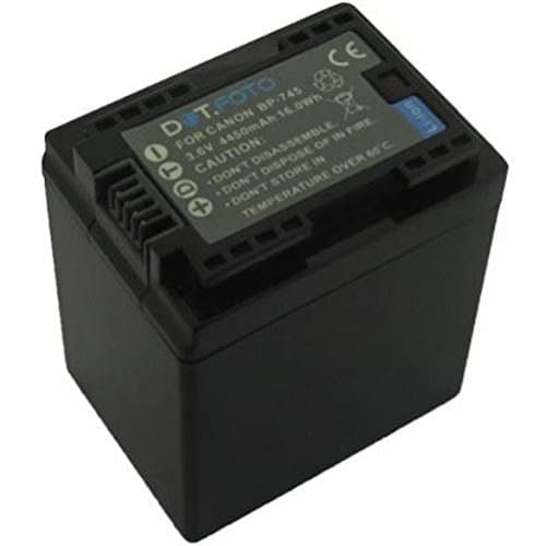 Image of Dot.Foto BP-745 Premium 3.6v / 4450mAh Rechargeable Battery for Canon LEGRIA/VIXIA HF M50 M52 M56 M60 M500 M506 R30 R32 R36 R40 R42 R50 R52 R56 R300 R306 R308 R400 R500 R506