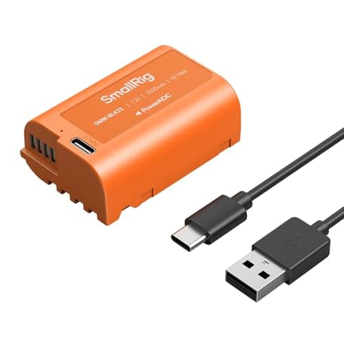 Image of SMALLRIG 2520mAh Replacement USB-C Battery for Panasonic DMW-BLK22, 2.5H Fully Charged, for Panasonic LUMIX GH5 / S5, for LUMIX G5 II, S5 IIX, GH7, GH6, S9, G9 II