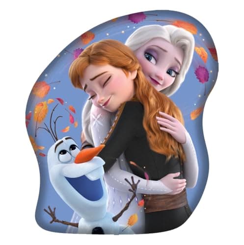 Image of Jerry Fabrics Disney Frozen Cushion Shaped – 35x30cm – Soft 3D Elsa, Anna & Olaf Plush Decorative Pillow – Official Frozen Merchandise – 100% Polyester Kids Bedroom Gift
