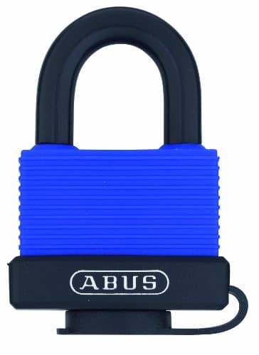Image of ABUS 70/45 All Weather Solid Brass Blue Padlock Keyed Different - Stainessless Steel Shackle