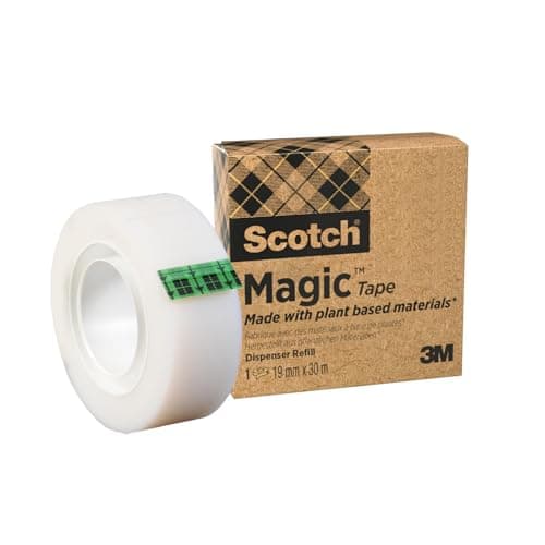 Image of Scotch Magic Tape Invisible A Greener Choice - 1 Roll 19 mm x 30 m, White - Ideal for School, Home and Office