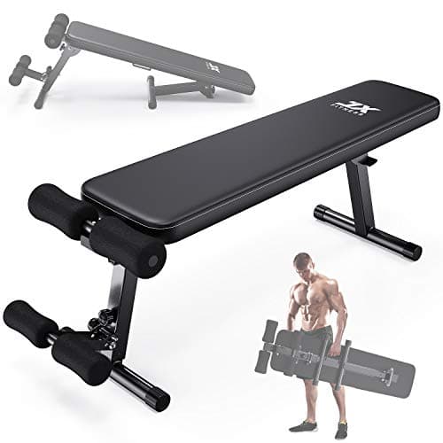 Image of Foldable Flat Weight Bench Sit up Abdominal Bench Gym Fitness Exercise Workout Decline Incline Bench Press