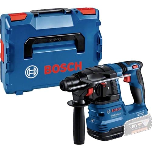 Image of Bosch Professional 18V System Cordless Rotary Hammer GBH 18V-22 (with SDS Plus, Ideal for Drilling 6 mm to 10 mm Holes, Kickback Control and Vibration Control, incl. Inlay, L-BOXX)