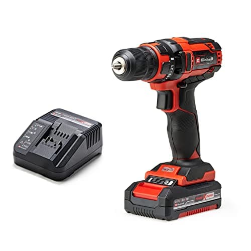 Image of Einhell Cordless Drill with Battery and Charger 18V Power X-Change, 35Nm, 2-in-1 Combi Drill and Screwdriver with LED Light, Battery Drill Set TC-CD 18/35 Li