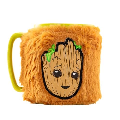 Image of Pyramid International GROOT FUZZY MUG - Adorable Groot Design, Excellent for Hot or Cold Drinks, Comfortable Grip, Great Gift for Marvel Lovers, Durable and Microwave Safe, Enhances