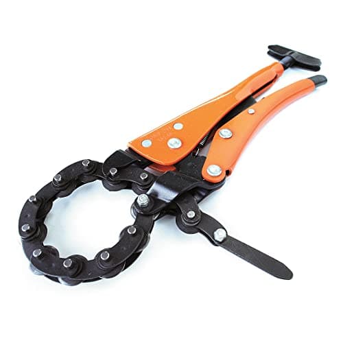 Image of Grip-on -182 / Chain Pipe Cutters/Grip Jaw Chain Pipe Cutter 12" / Epoxy Paint Coating/Forged Stainless Steel. Ideal for Welding, Plumbing, Mechanics, DIY