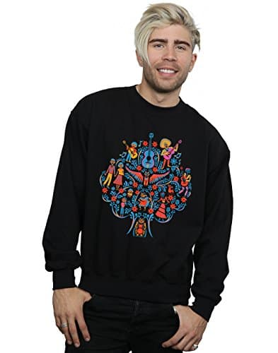 Image of Disney Men's Coco Tree Pattern Sweatshirt XX-Large Black