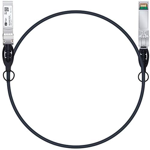 Image of H!Fiber.com 10Gb/s SFP+ DAC cable, 1m (3.3ft), 10GBase-CU passive direct copper Twinax SFP+ cable, for Cisco SFP-H10GB-CU1M, Ubiquiti,Netgear and Other Open Switches and NIC