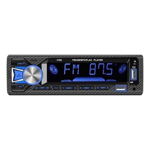 Image of Car Radio Bluetooth Hands-free, Rimoody Car Radio Car Stereo Single Din 1 DIN Digital Bluetooth FM Audio Music Stereo Mp3 Player USB/SD/AUX-IN In-Dash Unit Remote Control
