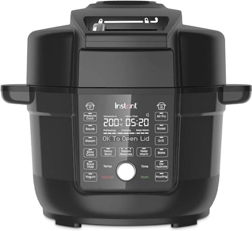 Image of Instant Pot Duo Crisp and Accessories with Ultimate Lid Air Fryer + Multi-Cooker, Electric Pressure Cooker, Slow Cooker, Rice Cooker, Food Steamer, Grill, Sauté pan, Sous Vide -1500W