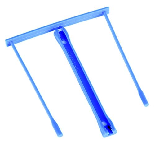 Image of Seco E-Clip Plastic Filing Clip - Blue (Pack of 20)