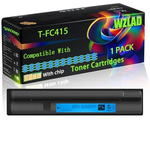 Image of WZLAD T-FC415 Compatible for Toshiba Toner Cartridges with Chip E-Studio 2515 AC 3015 AC 3515 AC 4515 AC 5015 Printers (1 Pack Cyan)
