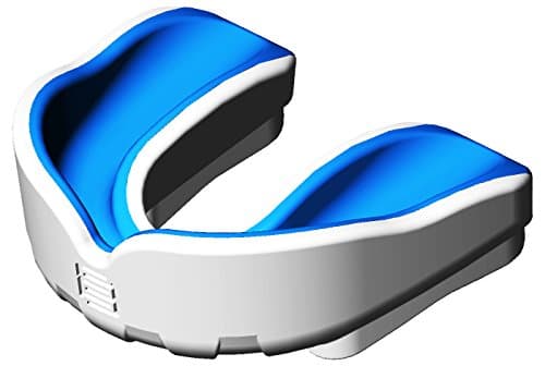 Image of Makura Ignis Mouthguard - White/Blue, Senior (Age 11 & Over)